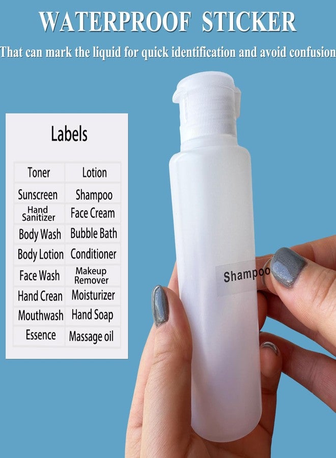 DNSEN 3.4oz Travel Bottles for Toiletries TSA Approved Leakproof Squeeze Plastic Empty Travel Size Bottles Refillable Liquid Containers with Labels (5 Pack) - Image 3